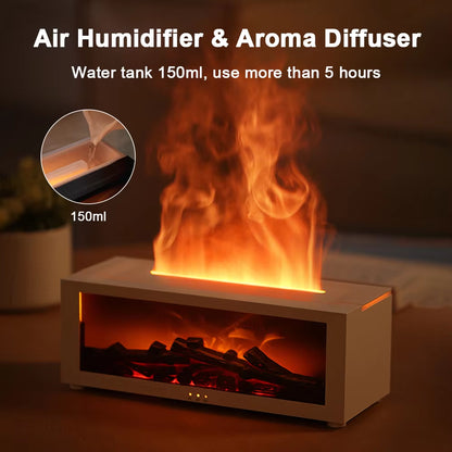 Fireplace Humidifier with Essential Oils
