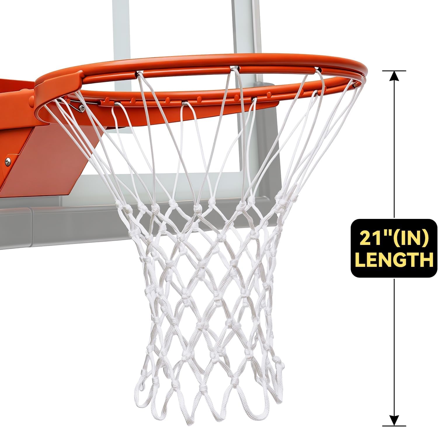 Premium Quality Professional Heavy Duty Basketball Net Replacement - All Weather anti Whip,Fits Standard Indoor or Outdoor 12 Loops Rims12 Loops