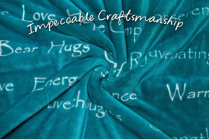 Premium Healing Blanket for Comfort and Support - Ideal Gift for Cancer, Chemo, and Surgery Recovery - Twin Size in Teal