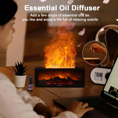 Fireplace Humidifier with Essential Oils