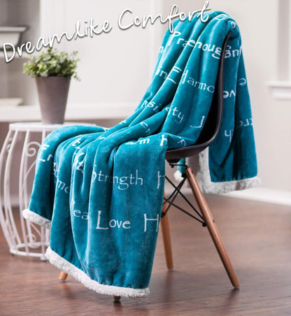 Premium Healing Blanket for Comfort and Support - Ideal Gift for Cancer, Chemo, and Surgery Recovery - Twin Size in Teal